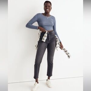 Madewell Curvy High-Rise Slim Straight Jeans in Richgrove wash